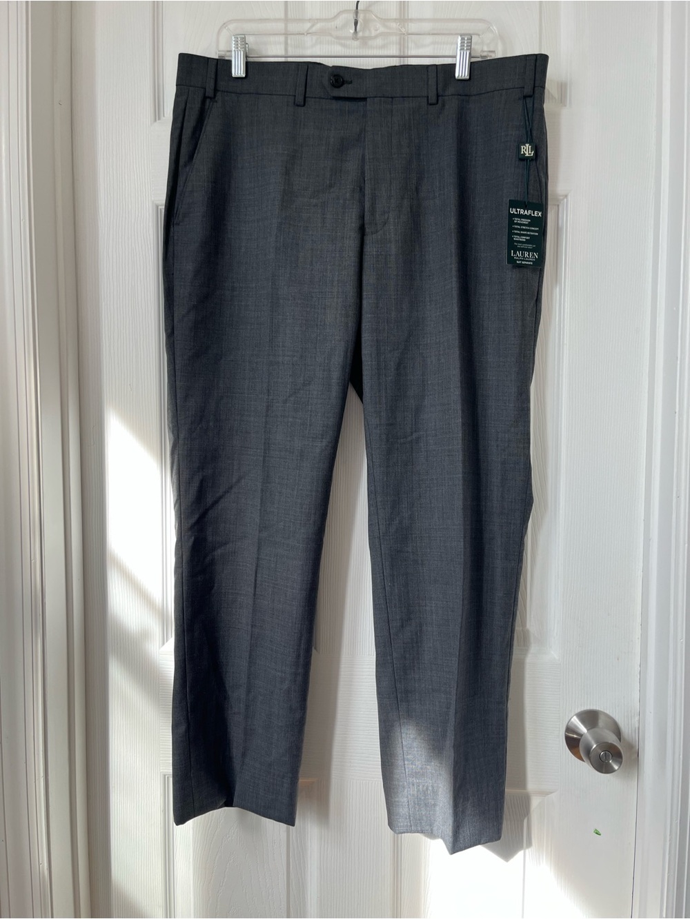 Lauren Ralph Lauren wool blend Gray ultra flex Dress Pants trousers size 36